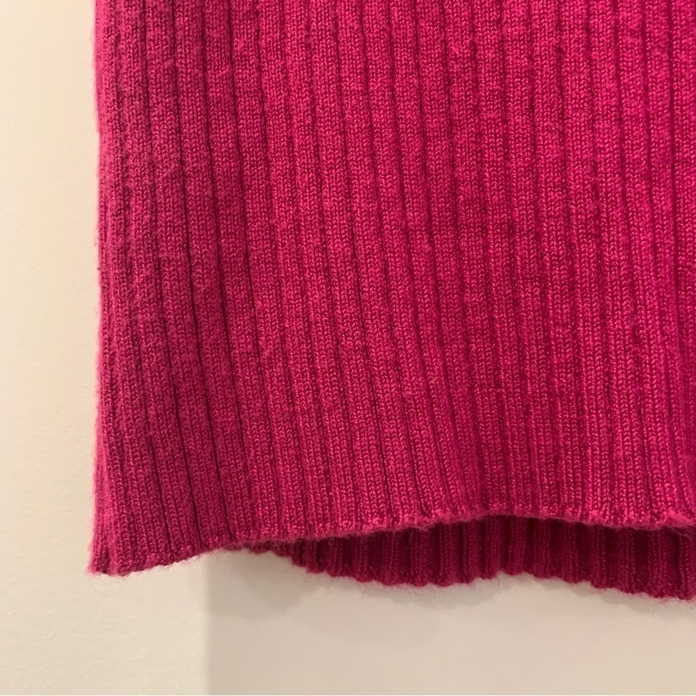 MINKPINK Fuschia Fitted Knit Cropped Tank - Picture 4 of 6